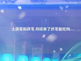 土茯苓和茯苓,月经来了伏苓能吃吗