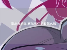 赛尔号组队,赛尔号怀旧服怎么玩