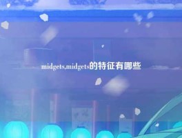 midgets,midgets的特征有哪些
