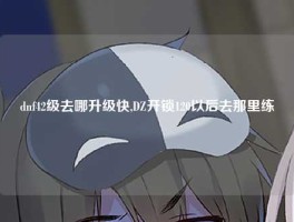 dnf42级去哪升级快,DZ开锁120以后去那里练