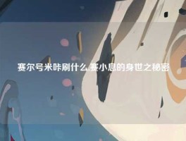 赛尔号米咔刷什么,赛小息的身世之秘密