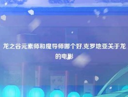 龙之谷元素师和魔导师哪个好,克罗地亚关于龙的电影