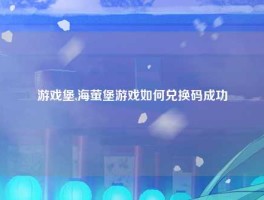 游戏堡,海萤堡游戏如何兑换码成功